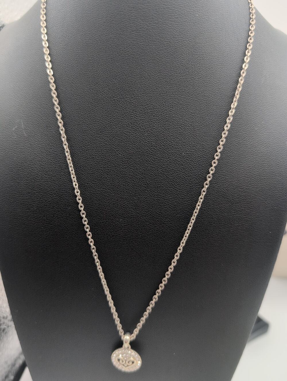 Brighton Reversible Alcazar heart pendant Swarovski Crystals necklace